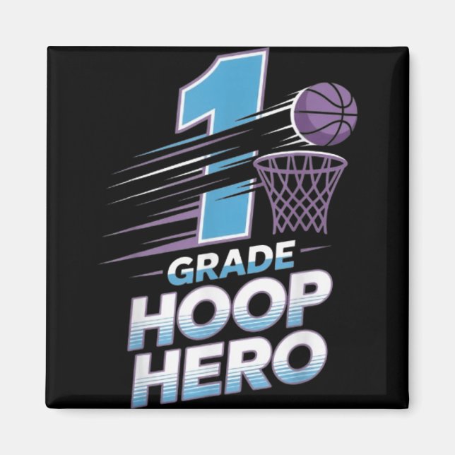 Íman Hero Hoop de primeira classe - 1rua de basquete de (Frente)