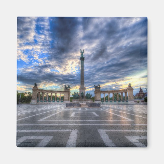 Íman Heroes Square Budapest Sunrise (Frente)