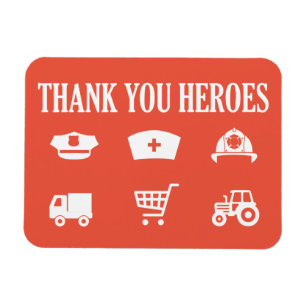 Íman Heróis Frontliners Obrigado