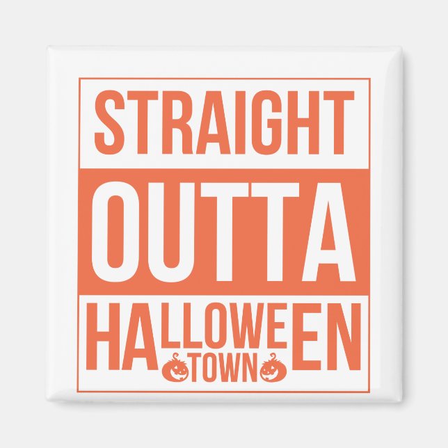 Íman Hetero fora da cidade de Halloween (Frente)