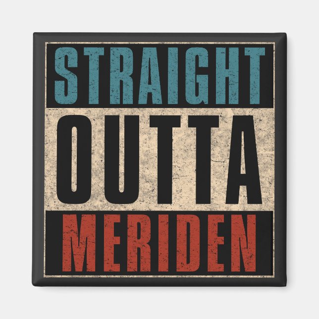 Íman Hetero fora do Meriden Connecticut CT (Frente)