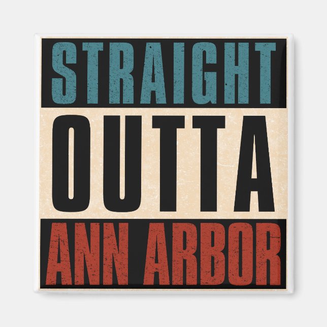 Íman Hetero Outta Ann Arbor Michigan MI (Frente)