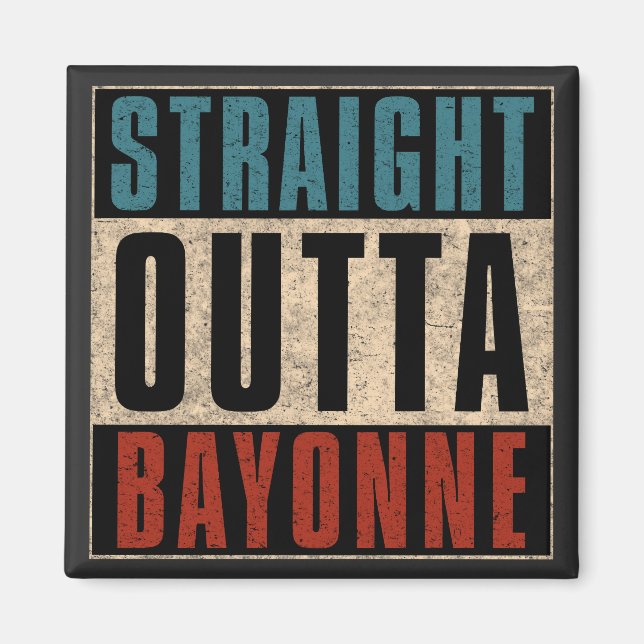 Íman Hetero Outta Bayonne New Jersey NJ (Frente)