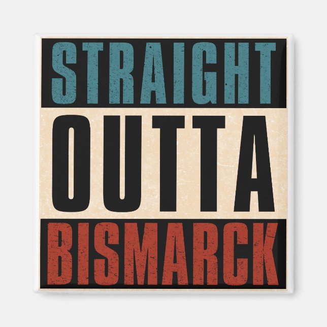 Íman Hetero Outta Bismarck North Dakota ND (Frente)