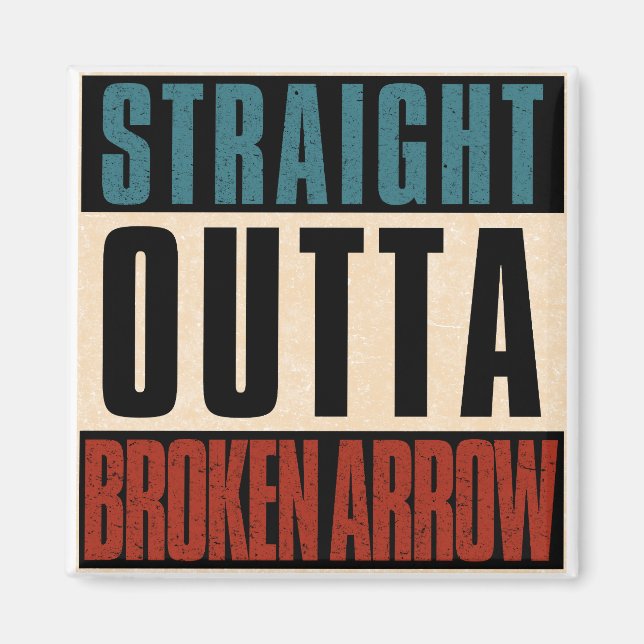 Íman Hetero Outta Broken Arrow Oklahoma OK (Frente)