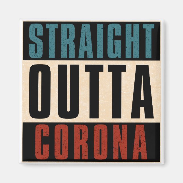 Íman Hetero Outta Corona California CA (Frente)