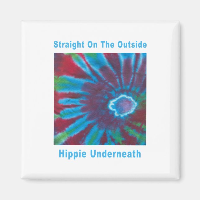 Íman Hetero por fora, Hippie por baixo (Frente)