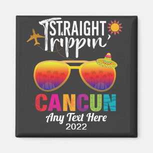 Íman Hetero Trippin Cancun México Férias de Viagem T-S