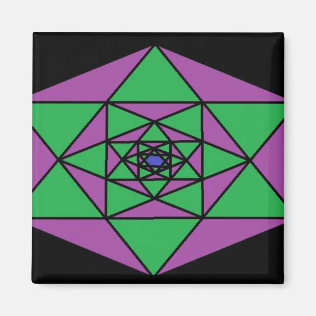 Íman Hexagon Mandala (Frente)
