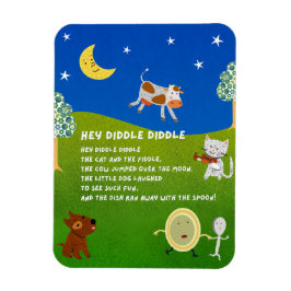 Íman Hey Diddle Diddle Nursery Rhyme Magnet