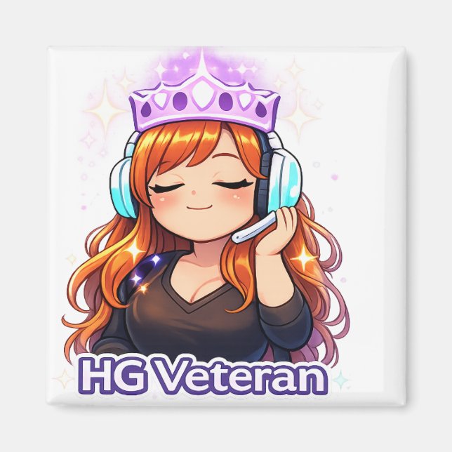 Íman HG Veteran: Elite Crown Avatar Magnet (Frente)