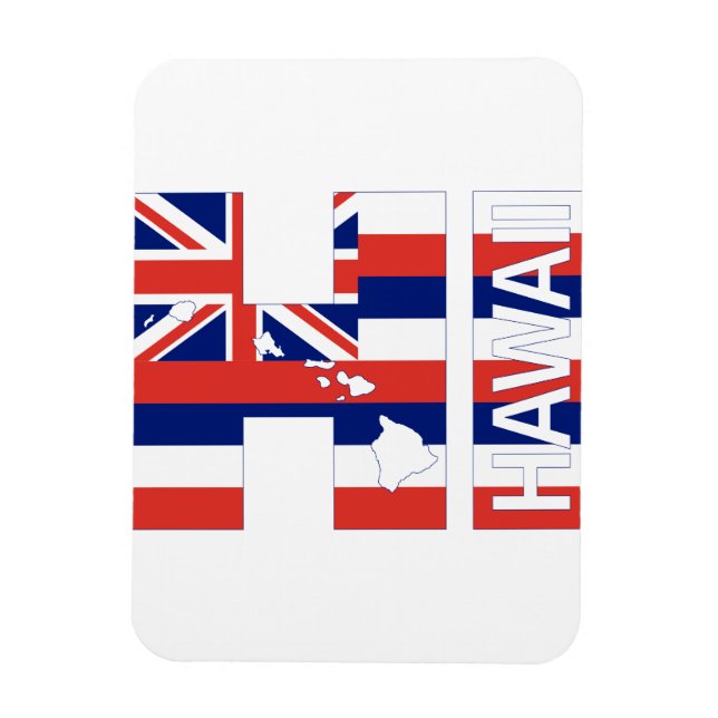 Íman HI Hawaii Islands Hawaii Flag (Vertical)