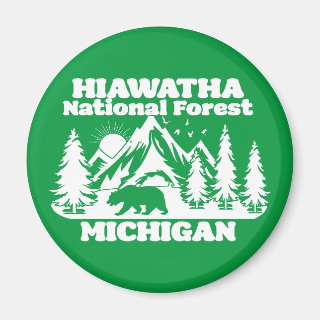 Íman Hiawatha National Forest Michigan (Frente)