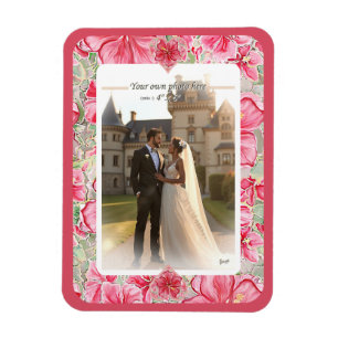 Íman Hibiscus e rendas RED