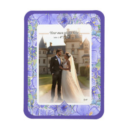 Íman Hibiscus & lace BLUE