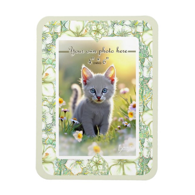 Íman Hibiscus & lace WHITE (Vertical)