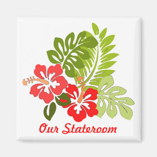 Íman Hibiscus Pequeno Stateroom Door Magnet
