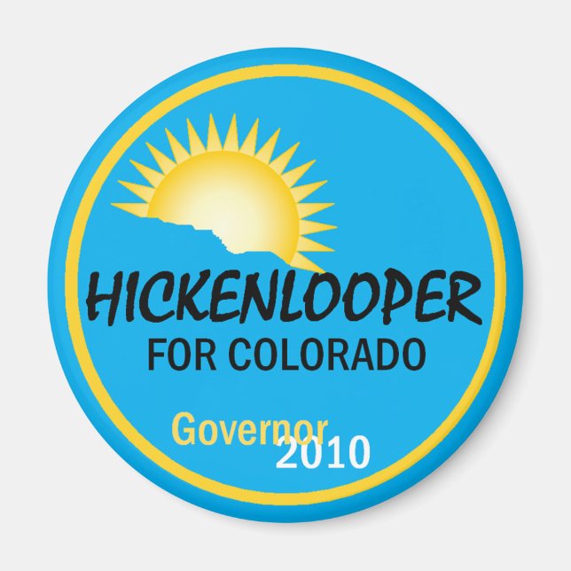 Íman Hickenlooper 2010 Magnet (Frente)
