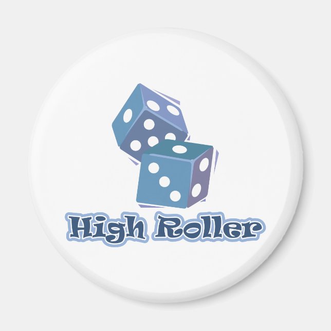 Íman High Roller - Jogos de Dice (Frente)