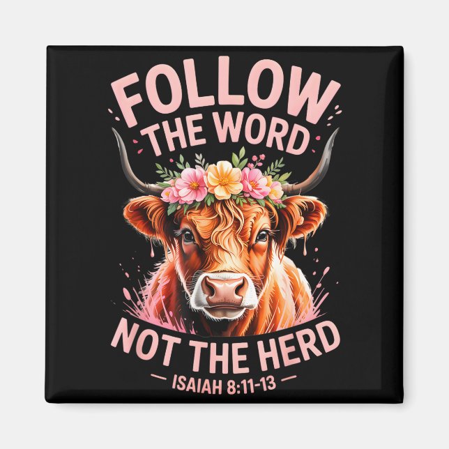 Íman Highland Cow Christian  (Frente)