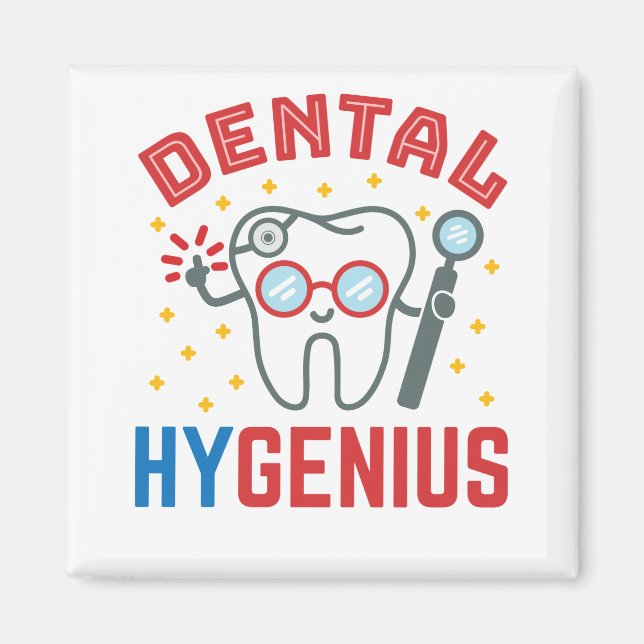 Íman Higienismo Dental Higienista RDH Apreciação Engraç (Frente)