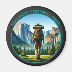 Íman Hiker no Parque Nacional Yosemite