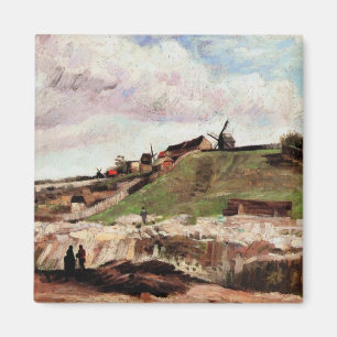 Íman Hill of Montmartre with Quarry by Vincent van Gogh