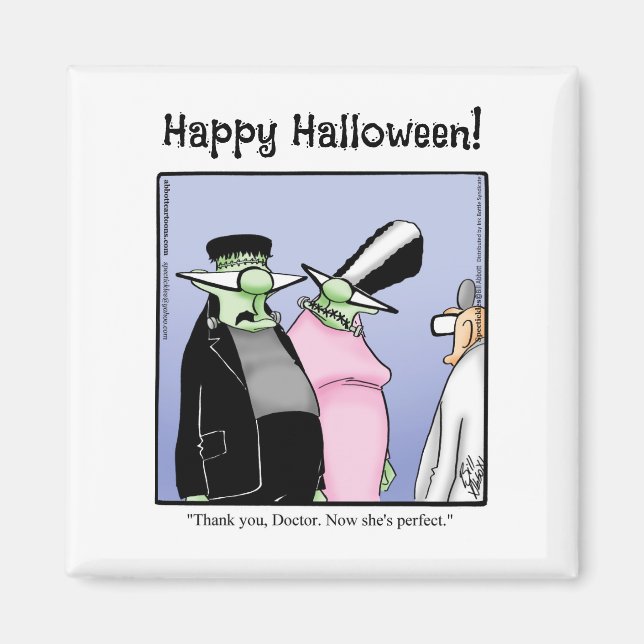 Íman Hillarious Frankenstein Monster Humor Magnet (Frente)