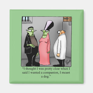 Íman Hillarious Frankenstein Square Magnet