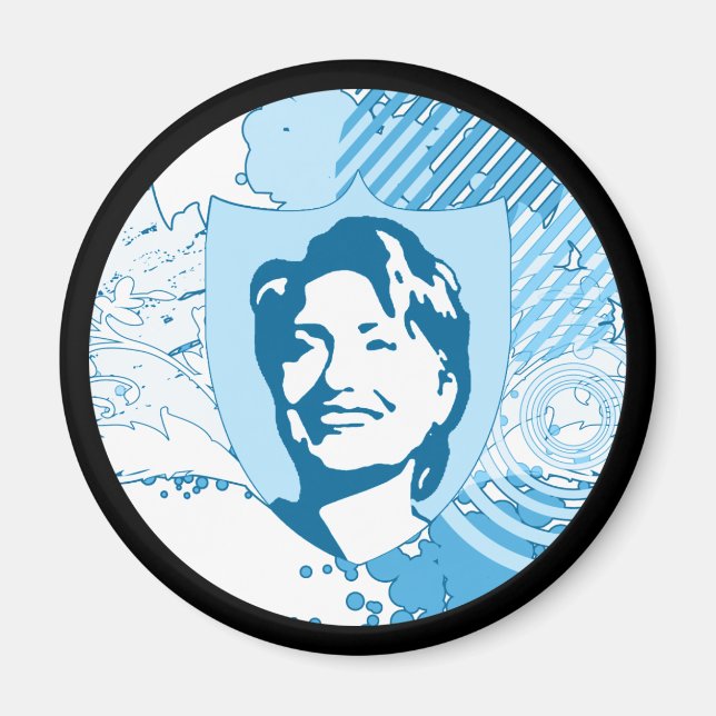 Íman hillary clinton 08. (Frente)