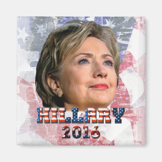 Íman Hillary Clinton 2016 (Frente)