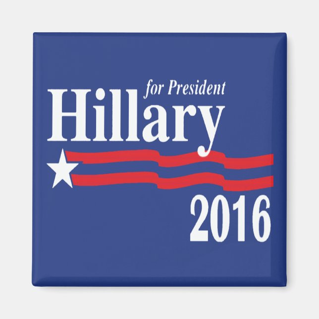 Íman Hillary Clinton Para O Presidente 2016 Magnet (Frente)