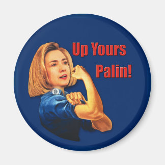 Íman Hillary Clinton, Rosie the Riveter, em cima do seu