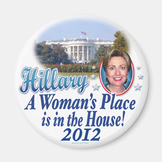 Íman Hillary House 2012 por ButtonZUP (Frente)