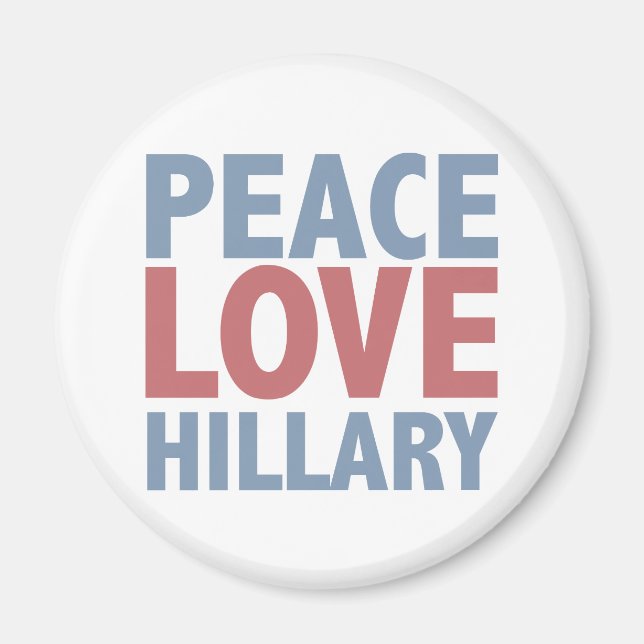 Íman Hillary Peace Love (Frente)