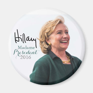 Íman Hillary Rodham Clinton Madame Presidente Magnet