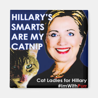 Íman Hillary's Smarts Catnip Magnet
