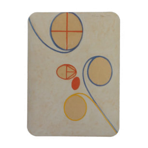 Íman Hilma Af Klint, Estrela de Sete Pontos No2, Abstra