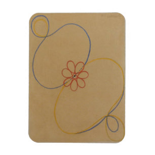 Íman Hilma Af Klint, Estrela de Sete Pontos No5, Abstra