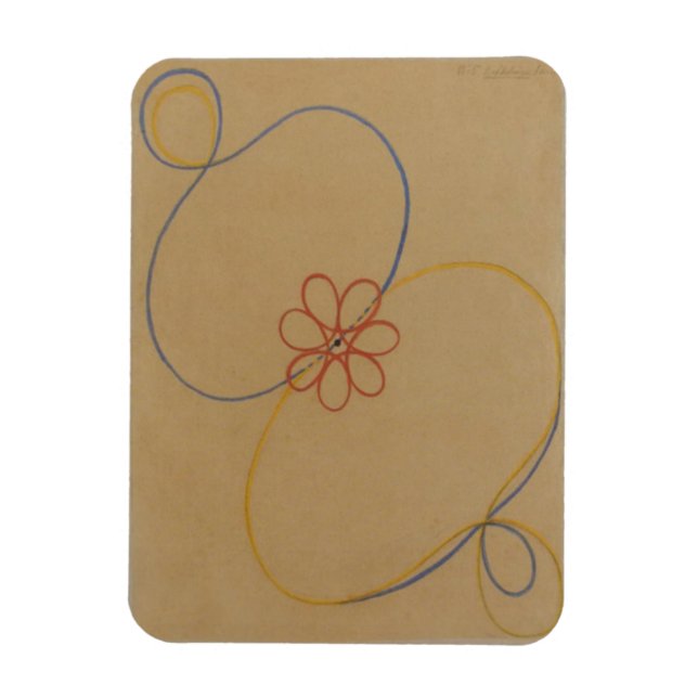 Íman Hilma Af Klint, Estrela de Sete Pontos No5, Abstra (Vertical)