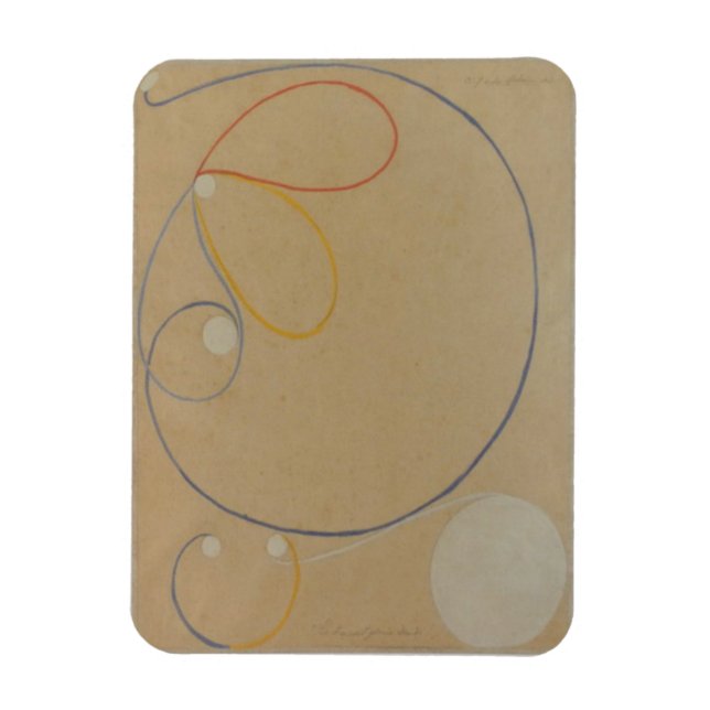 Íman Hilma Af Klint, Estrela de Sete Pontos No7, Abstra (Vertical)