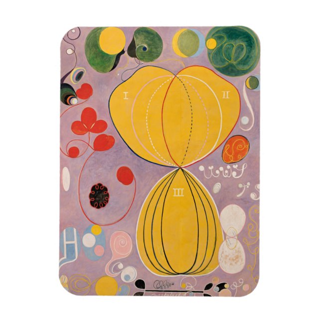 Íman Hilma Af Klint, Os Dez Maiores No7, Abstrato Art (Vertical)