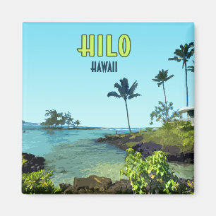 Íman Hilo Big Island Hawaii Beach Vintage