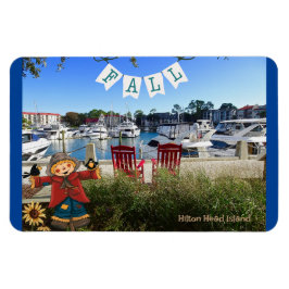 Íman Hilton Head Island Sea Pines Marina Fall Scarecrow