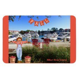 Íman Hilton Head Island Sea Pines Marina Fall Scarecrow