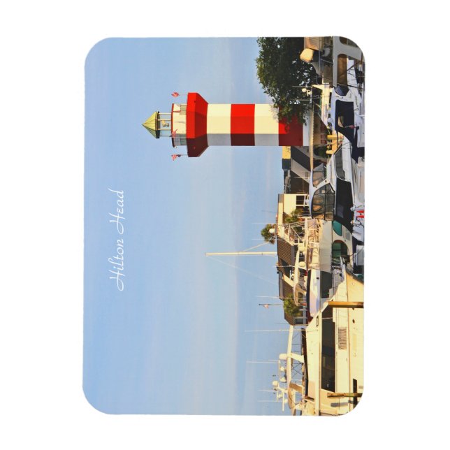 Íman Hilton Head Lighthouse, fotografia, no Magnet (Vertical)