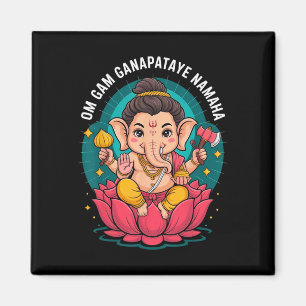 Íman Hindu Ganesha Puja Elefante Deus Índia Meditação Y