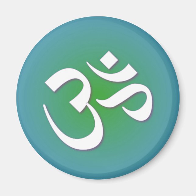 Íman Hindu OM - Símbolo de Meditação (Frente)