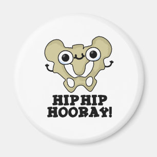 Íman Hip Hip Hooray Engraçado Anatomia Pun