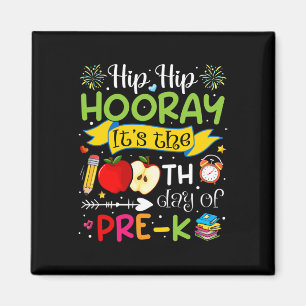 Íman Hip Hooray É o 100º Dia do Professor Pré-k Stu